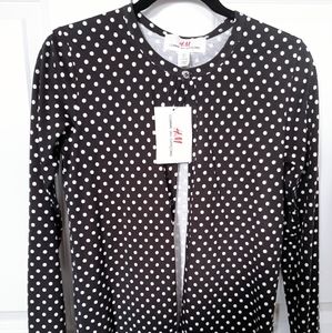 Commes des garcon x H&M polka dot cardigan